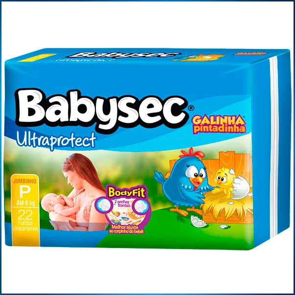 imagem de FRALDA DESCARTÁVEL BABYSEC ULTRA JUMBINHO P C/20