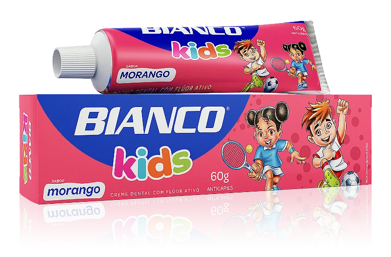 imagem de CREME DENTAL BIANCO KIDS 60G MORANGO