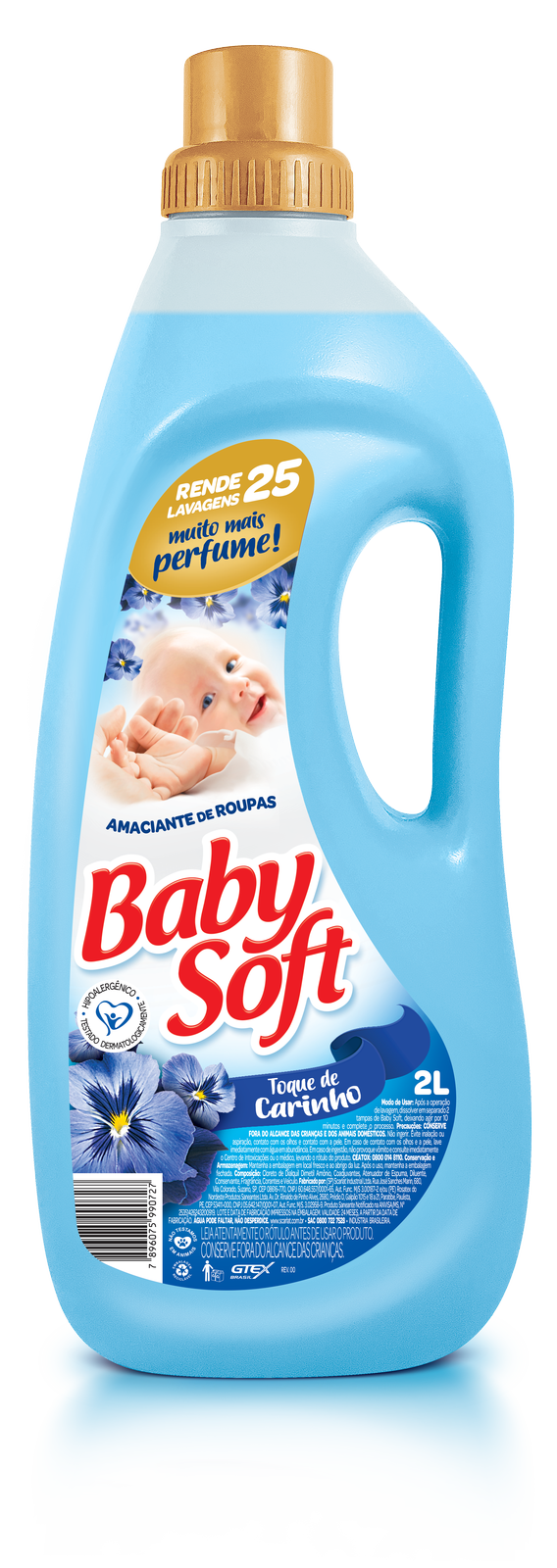 imagem de AMACIANTE BABY SOFT 2L AZUL TQ CARINHO