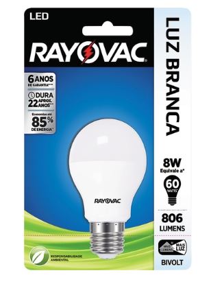 imagem de LÂMPADA RAYOVAC LED BRANCA 9W BIVOLT