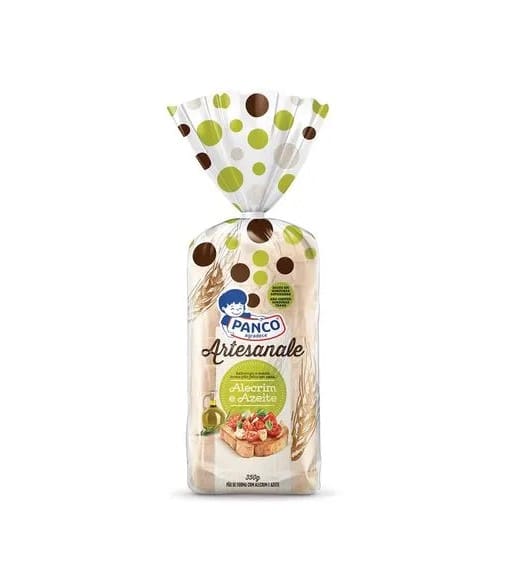 imagem de PÃO PANCO ARTESANALE ALECRIM E AZEITE 350G