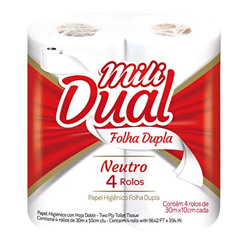 imagem de PAPEL HIGIÊNICO MILI 30MT F DUPL NEUTRO COM 4