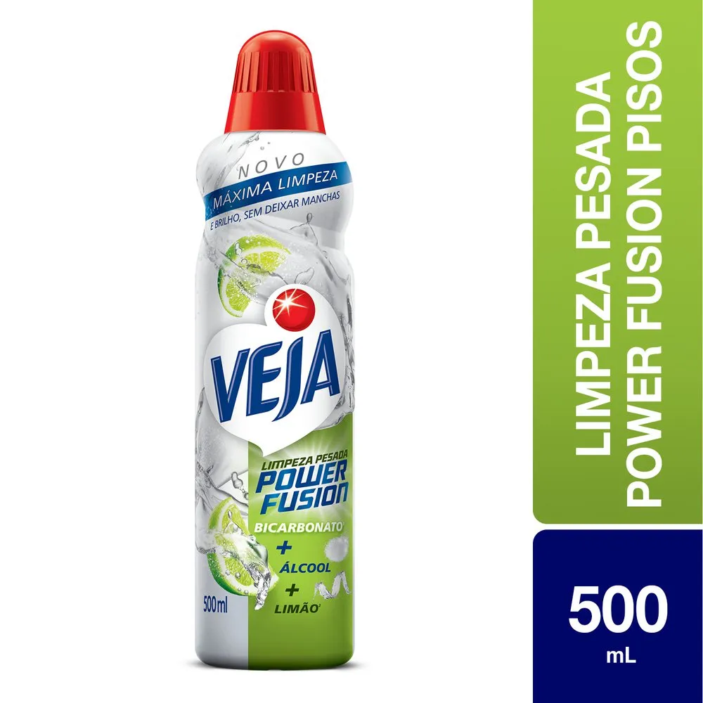 imagem de VEJA MULTIUSO 500ML LIMP PESADA FUSION PISO LIMÃO