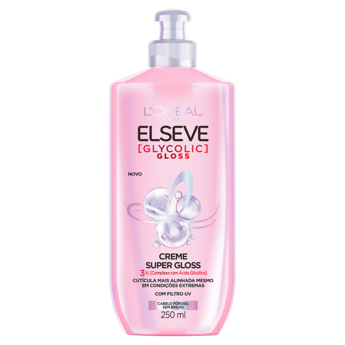 imagem de CREME PENTEAR ELSEVE 250ML SQZ GLYCOLIC GLOSS