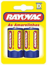 imagem de PILHA RAYOVAC AMARELA GRANDE C/2UN