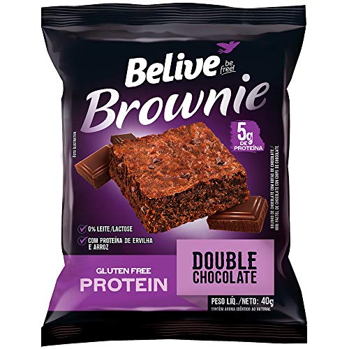 imagem de BROWNIE BELIVE DOUBLE 40G CHOC PROTE