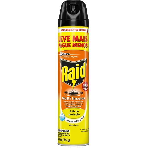 imagem de INSETICIDA RAID AEROSSOL MULT CITRONELA 420ML LV MAIS PG MEN INSET RAID AER MULT INSET 420ML CITROINELA