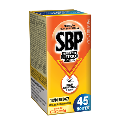 imagem de REPELENTE SBP ELÉTRICO 45 NOITES 35ML CITRONE