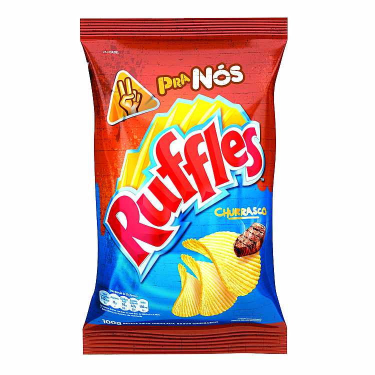 imagem de BATATA ELMA CHIPS RUFFLES 76G CHURRASCO