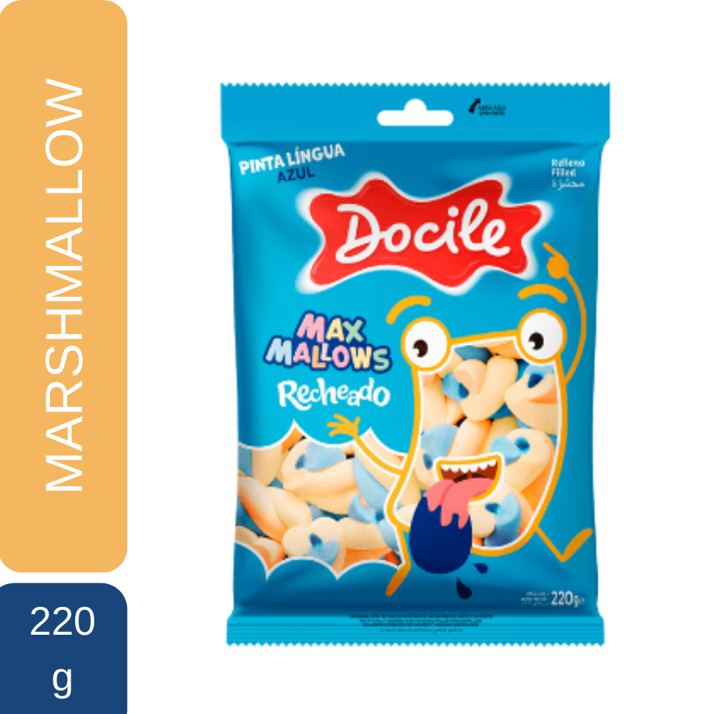 imagem de MAXMALLOWS DOCILE 220G RECH PINTA LINGUA BAUN. C/ T. FT