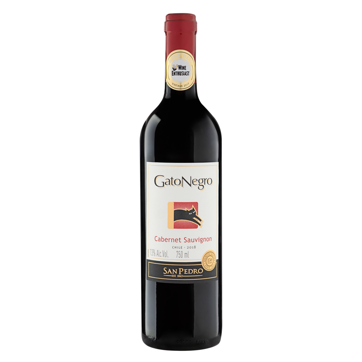 imagem de VINHO TINTO CHILENO GATO NEGRO CABERNET SAUVIGNON 750ML