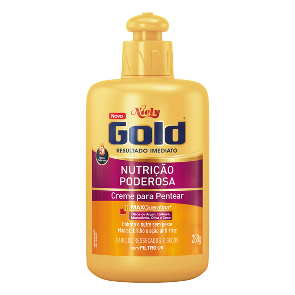 imagem de CREME PENTEAR NIELY GOLD 250G  NUTR PODEROSA