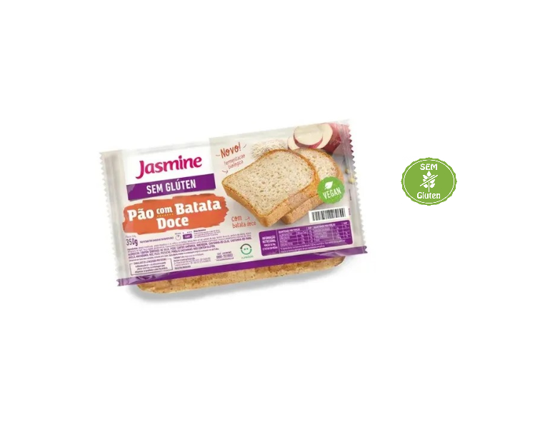 imagem de PÃO JASMINE S/GLUT 350GR BATATA DOCE