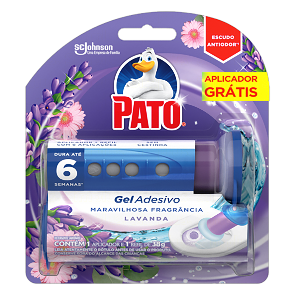 imagem de PATO GEL LAVANDA ADESIVO 6UN  AP