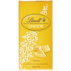 imagem de CHOCOLATE SUÍÇO LINDT WHITE SING 100G
