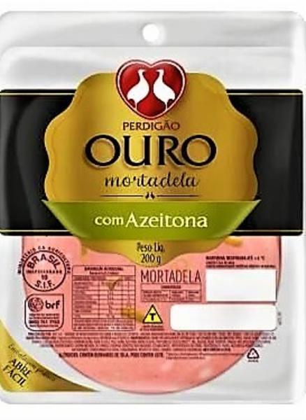 imagem de MORTADELA PERDIGÃO OURO AZEIT VERD FATIADA 200G