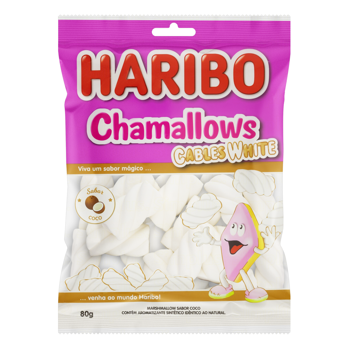 imagem de CHAMALLOWS HARIBO CABLES WHITE 70G