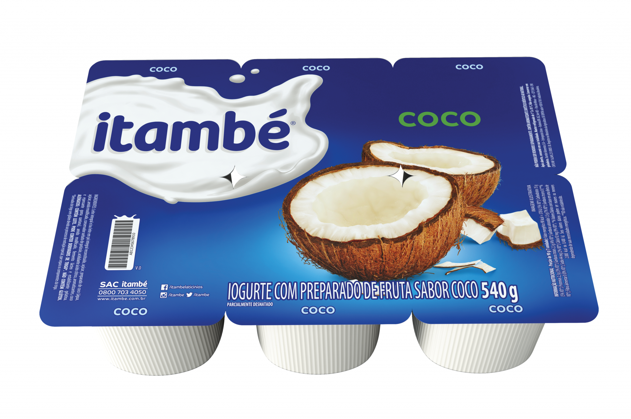 imagem de BEBIDA LÁCTEA ITAMBÉ POLPA 540G COCO