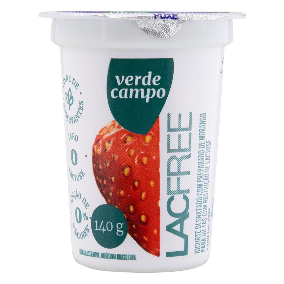 imagem de IOGURTE VERDE CAMPO 140G MORANGO LACFREE