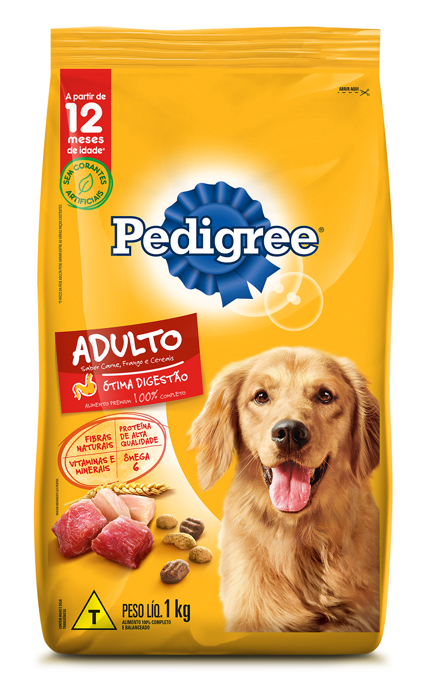 imagem de RAÇÃO PEDIGREE 900G NC ADULTO CARNE FRANGO CEREAIS