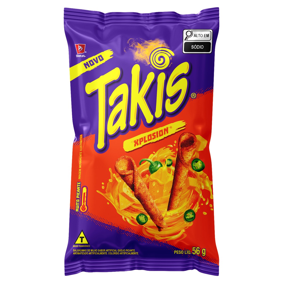 imagem de SALGADINHO TAKIS XPLOSION 56G