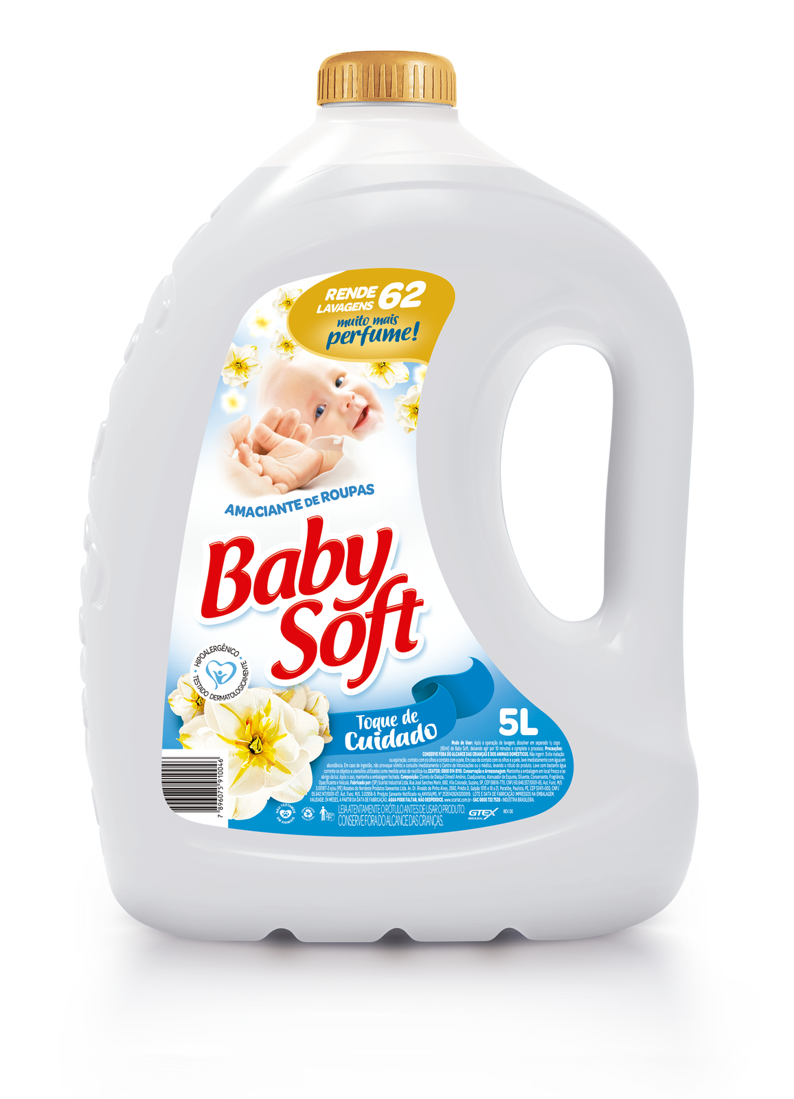 imagem de AMACIANTE BABY SOFT 5L BCO TQ CUIDADO