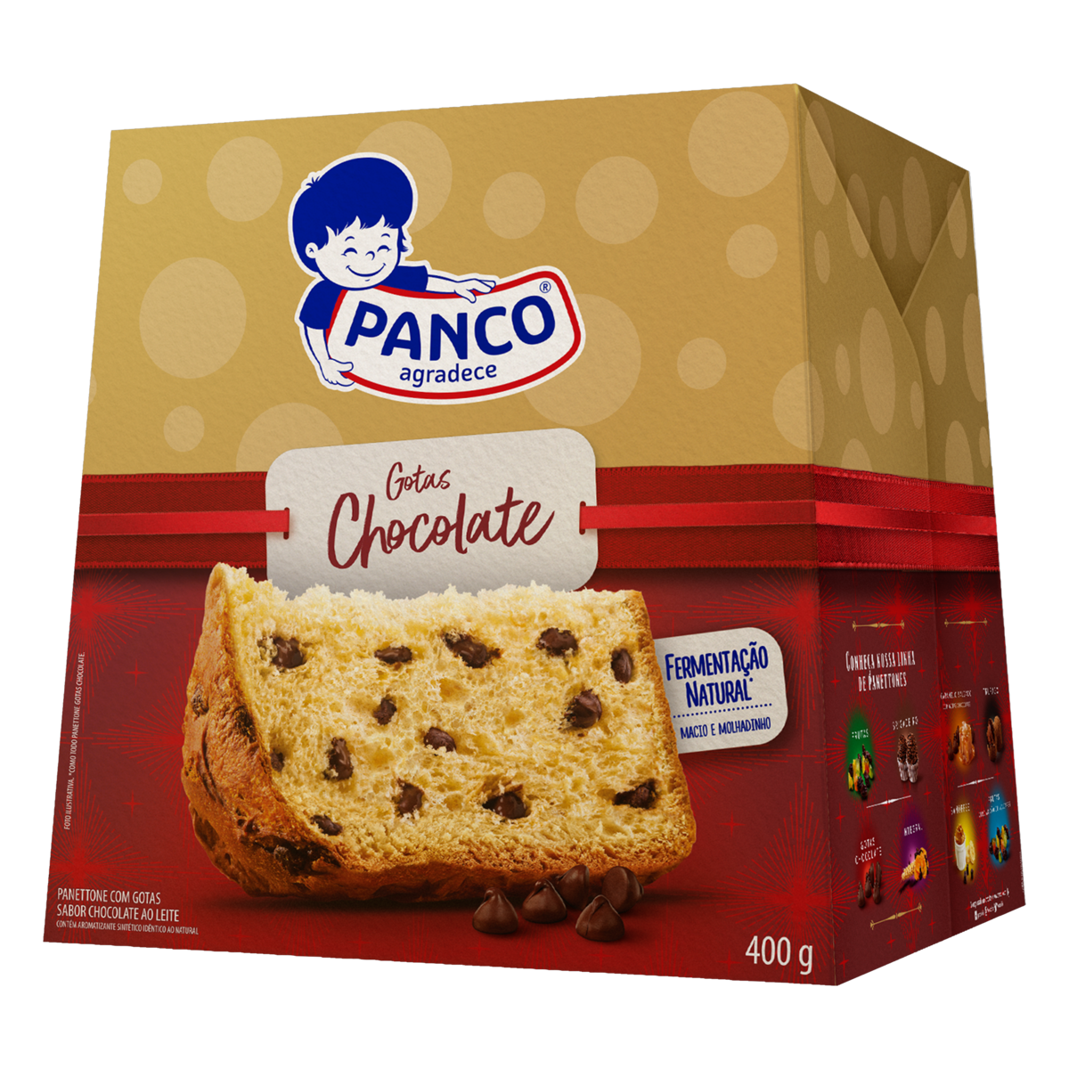 imagem de PANETONE PANCO GOTAS DE CHOCOLATE 400G