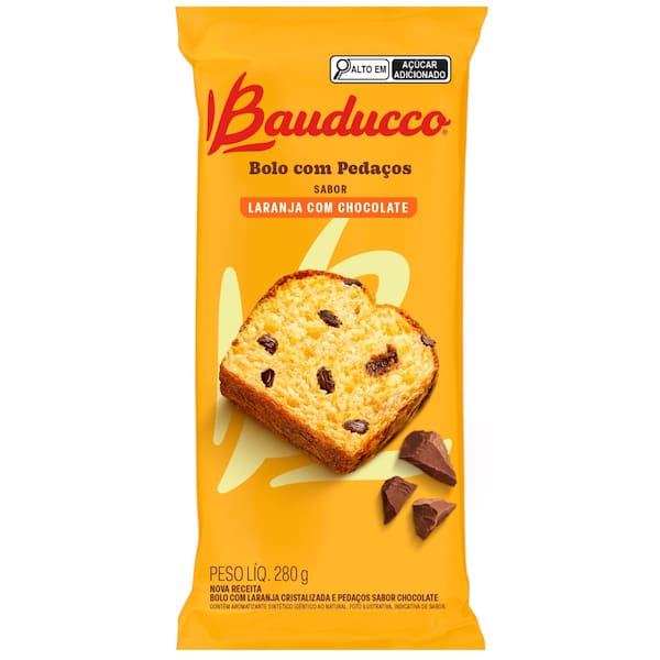 imagem de BOLO BAUDUCCO LARANJA C/ CHOCO 200G