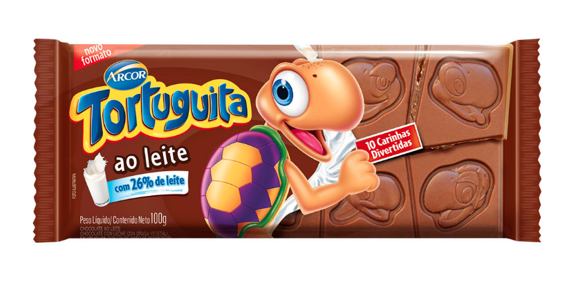 imagem de CHOCOLATE TORTUGUITA TABLETE 80G LEITE