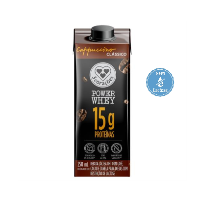 imagem de BEBIDA LÁCTEA 3 CORAÇÕES 250ML POWER CLÁSSICO