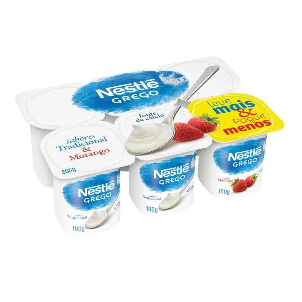 imagem de IOGURTE NESTLÉ GREGO 540G TRAD E MORANGO