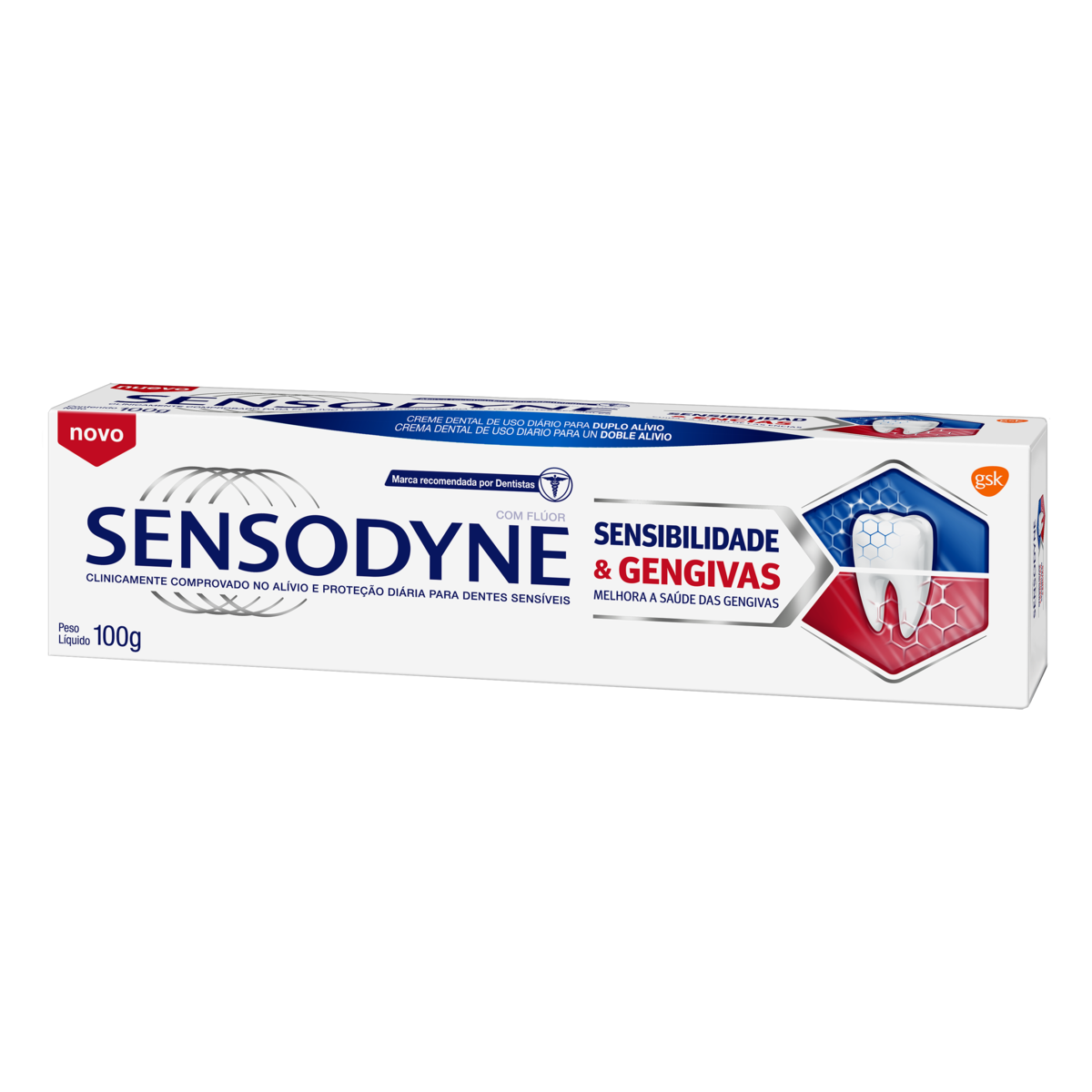 imagem de CREME DENTAL SENSODYN SENSIBILIDADE/GENGIVAS WHIT100G