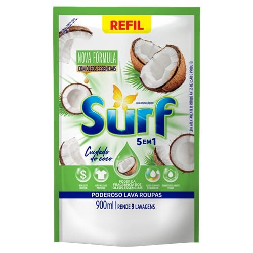 imagem de DETERGENTE LÍQUIDO SURF CUIDADO COCO 900ML