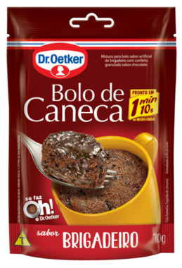 imagem de MISTURA BOLO CANECA DR OETKER 70G BRIGADEIRO