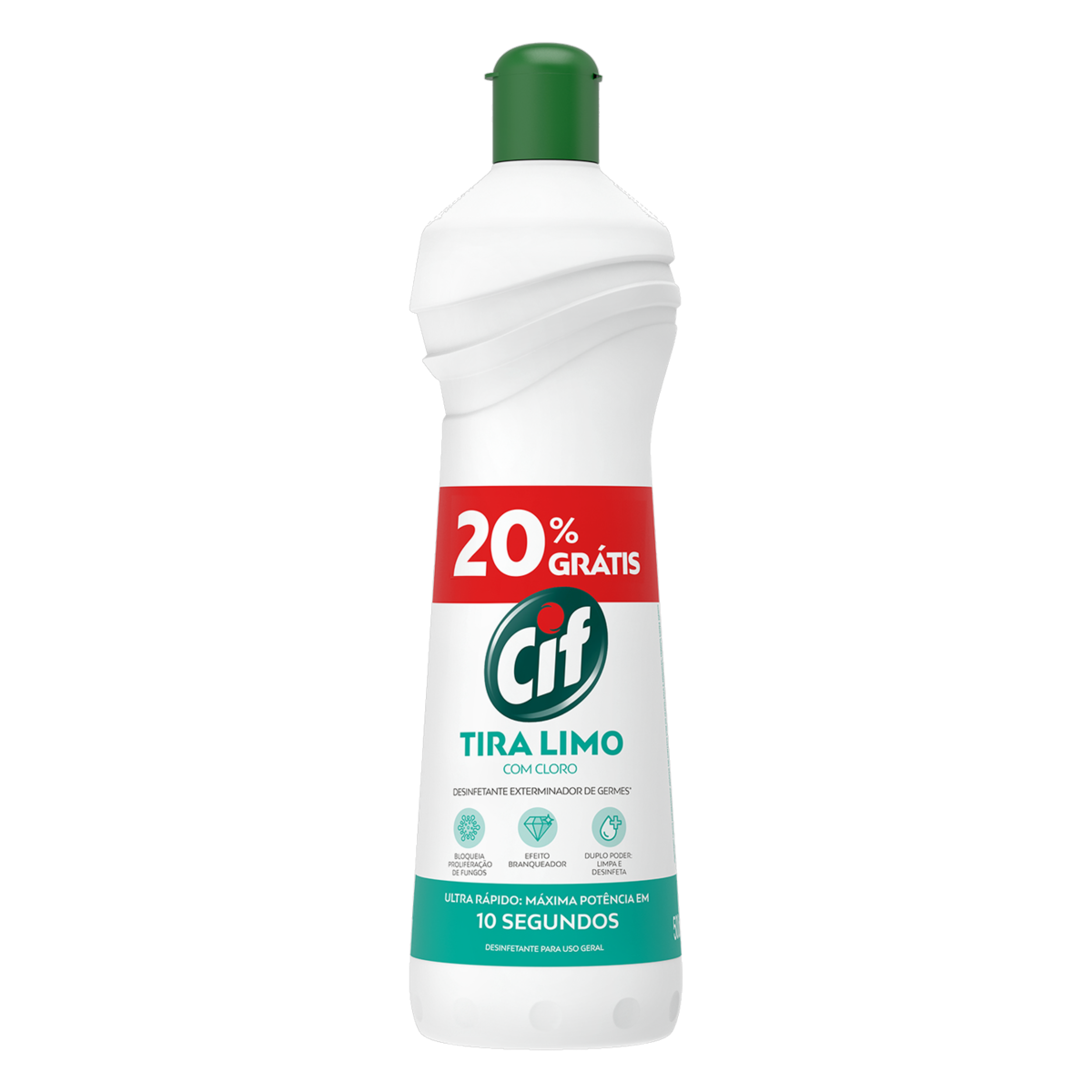 imagem de LIMPADOR CIF 500ML BANHEIRO CLORO 20%