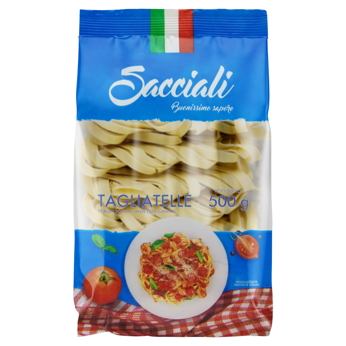 imagem de MACARRÃO SACCIALI 500G TAGLIATELLE