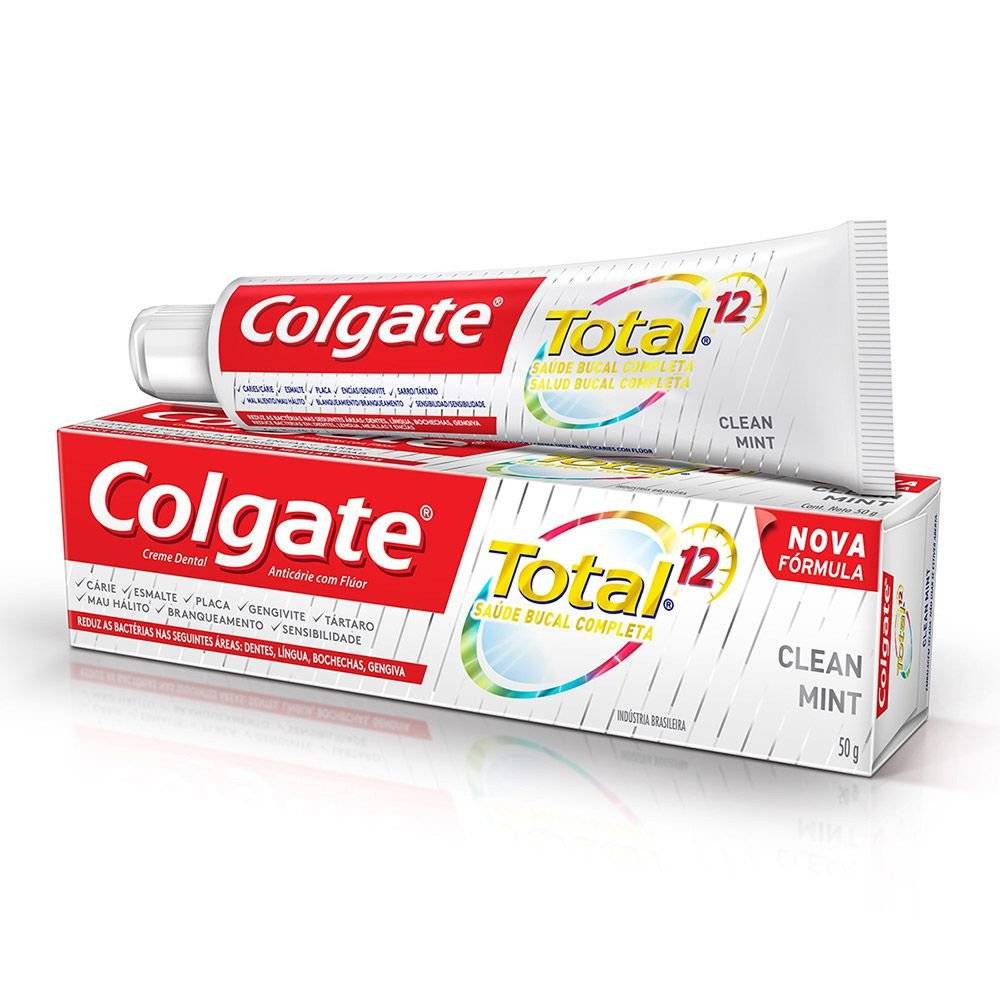 imagem de CREME DENTAL COLGATE TOTAL 12 CLEAN MINT 50G