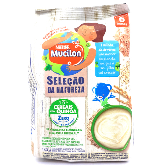imagem de CEREAL INFANTIL MUCILON ZERO 180G 5 CEREAIS