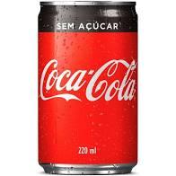 imagem de REFRIGERANTE COLA COCA COLA ZERO LATA 220ML