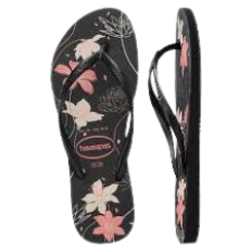 imagem de SANDÁLIA HAVAIANAS S ORGANIC 37 38 PT/CINZA/OURO