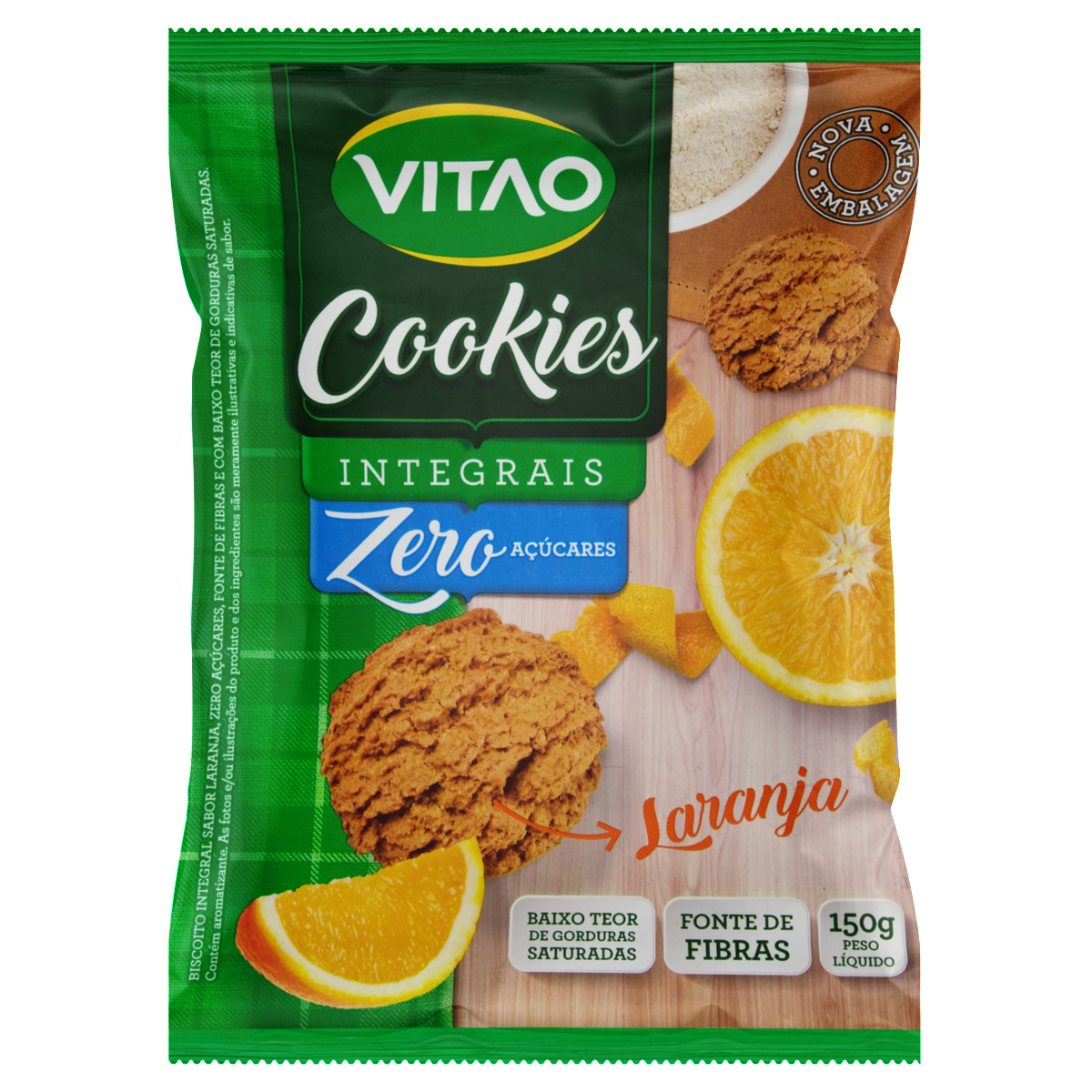 imagem de COOKIES VITAO 150GR ZERO LARANJA