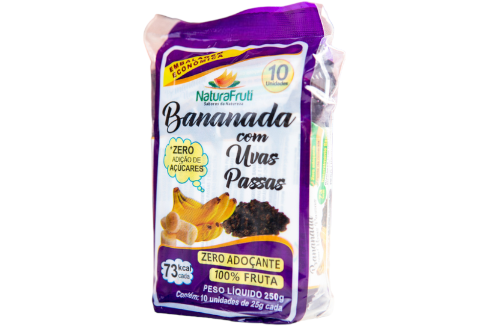 imagem de BANANADA C UVA PASSAS NAYNÁ NATURAFRUTI 250G