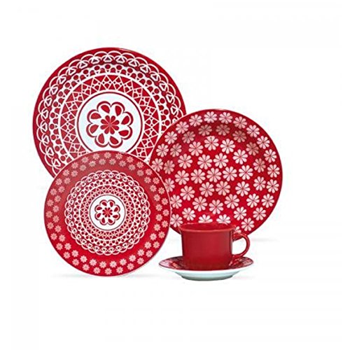 imagem de APARELHO JANTAR COM 20PÇS RENDA 5222