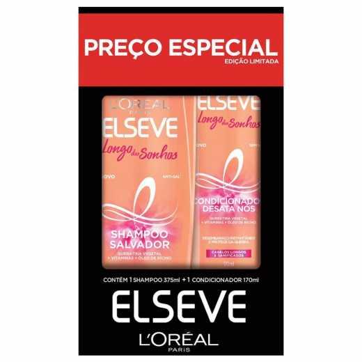 imagem de KIT ELSEVE SHAMP 375ML COND 170ML LONGO SONHOS