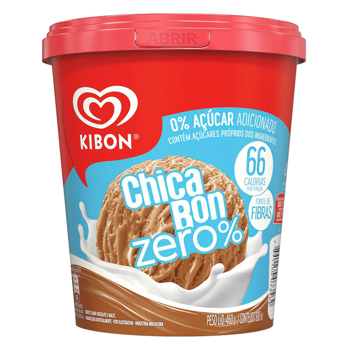 imagem de SORVETE KIBON CHICABON ZERO 800ML