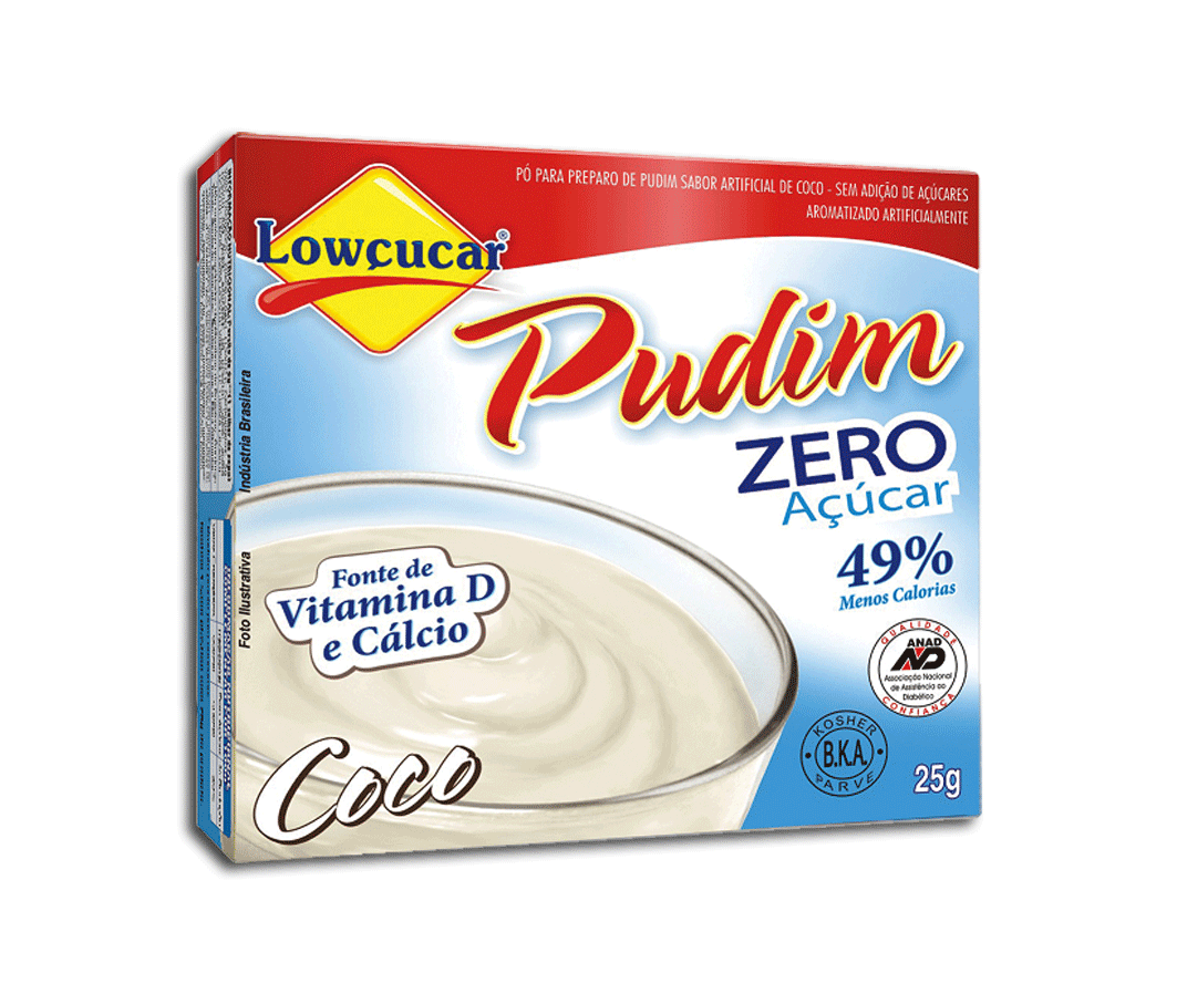imagem de PUDIM LOWÇUCAR ZERO 25G COCO