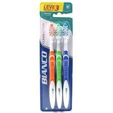 imagem de ESCOVA DENTAL BIANCO CLEAN ACTION MACIA 3X1