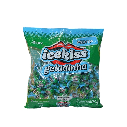 imagem de BALA ICE KISS MENTA PACOTE 500G