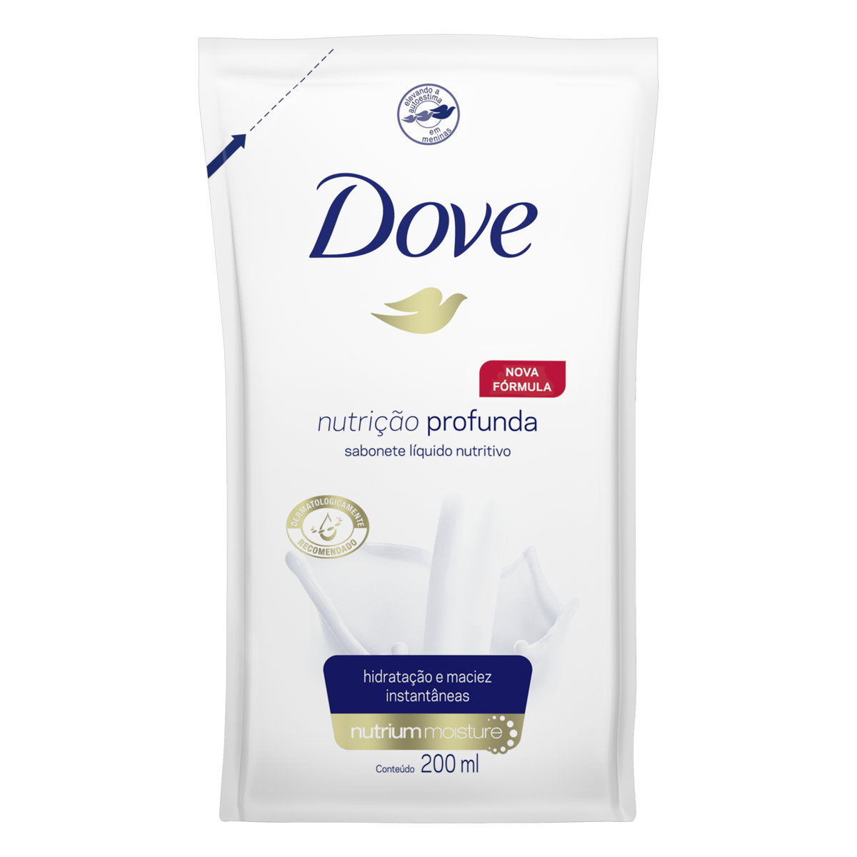 imagem de SABONETE LÍQUIDO DOVE 200ML NUTRIÇÃO PROFUNDA REFIL