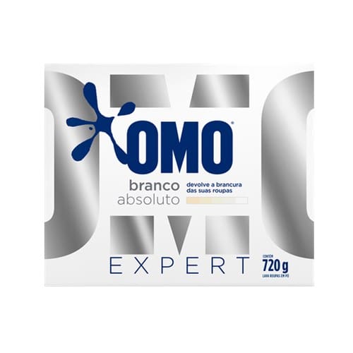 imagem de DETERGENTE PÓ OMO 720G EXPERT ROUPAS BRANCAS